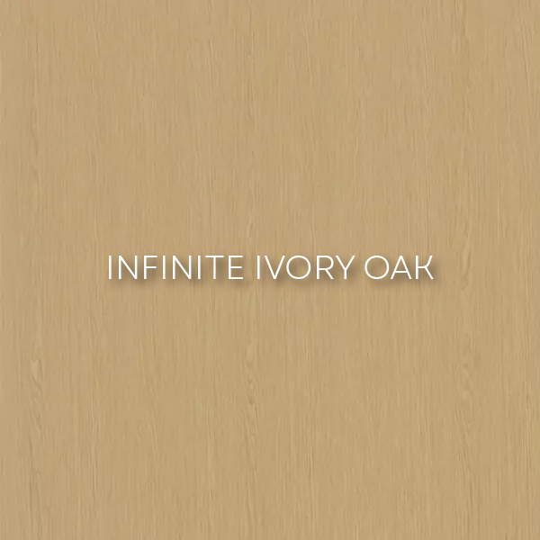 Фурниран лакиран медијапански панел Ivory Infinity Oak – Decospan, Shinnoki I Новомак