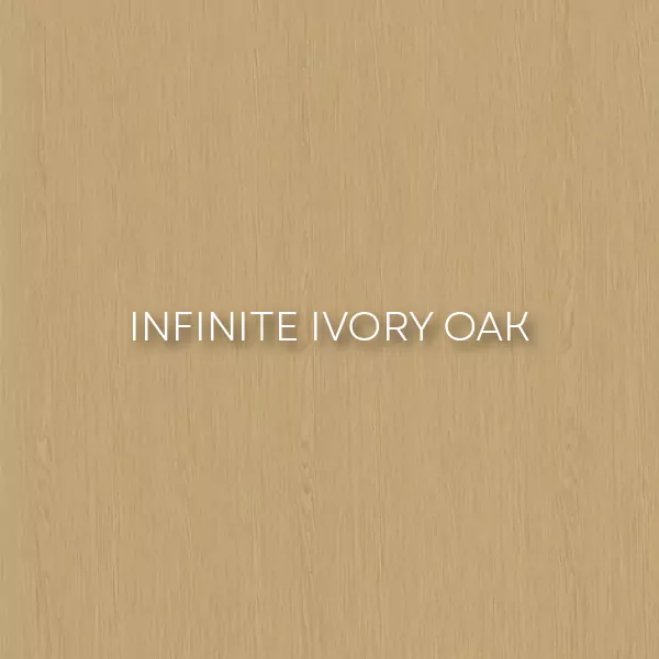 Фурниран лакиран медијапански панел Ivory Infinity Oak – Decospan, Shinnoki I Новомак
