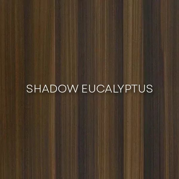 Фурниран лакиран медијапански панел Shadow Eucalyptus – Decospan, Shinnoki I Новомак